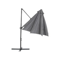 Beliani Cantilever Parasol SAVONA II - Grijs Polyester -Aerocover Verkoop 2024 01169db10b6b457c873d5acd170b7cc1