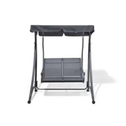 Beliani Schommelbank TESERO - Grijs Staal -Aerocover Verkoop 2024 08e830153750415bbb0dbce24ef08ae1