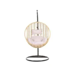 Beliani Hangstoel ASPIO - Beige Pe Rotan -Aerocover Verkoop 2024 0a57f6e8e7f84b658018ac6f00ce5b45