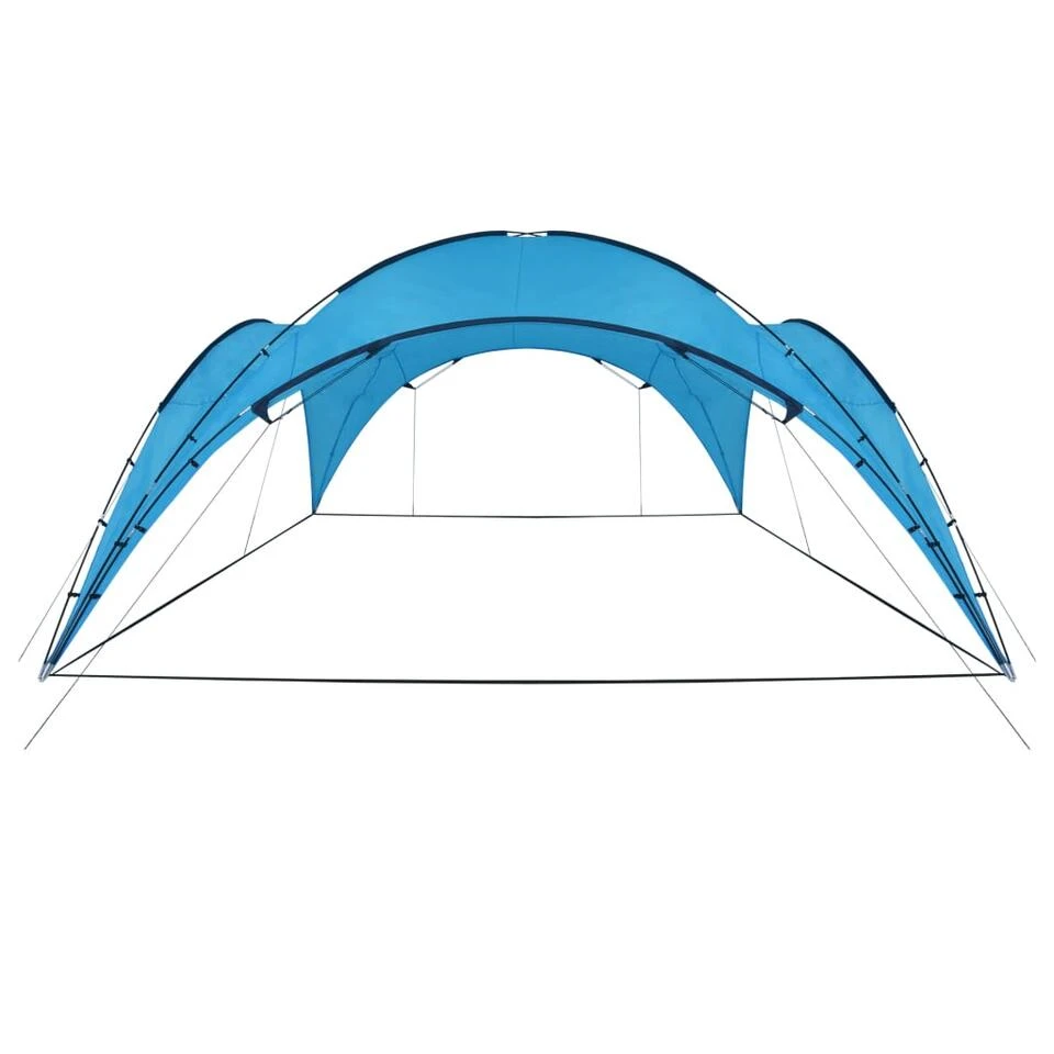 VidaXL Partytent Boog 450x450x265 Cm Lichtblauw 1 VidaXL Partytent Boog 450x450x265 Cm Lichtblauw