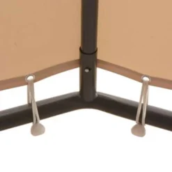 VidaXL Prieel 3x3 M Staal Beige -Aerocover Verkoop 2024 1000001240 0102