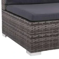 VidaXL 6-delige Loungeset Met Kussens Poly Rattan Grijs -Aerocover Verkoop 2026 1000002904 0103