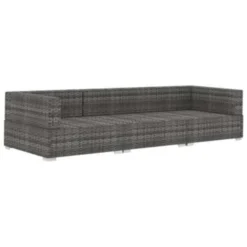 VidaXL 3-delige Loungeset Met Kussens Poly Rattan Grijs -Aerocover Verkoop 2026 1000003035 0102