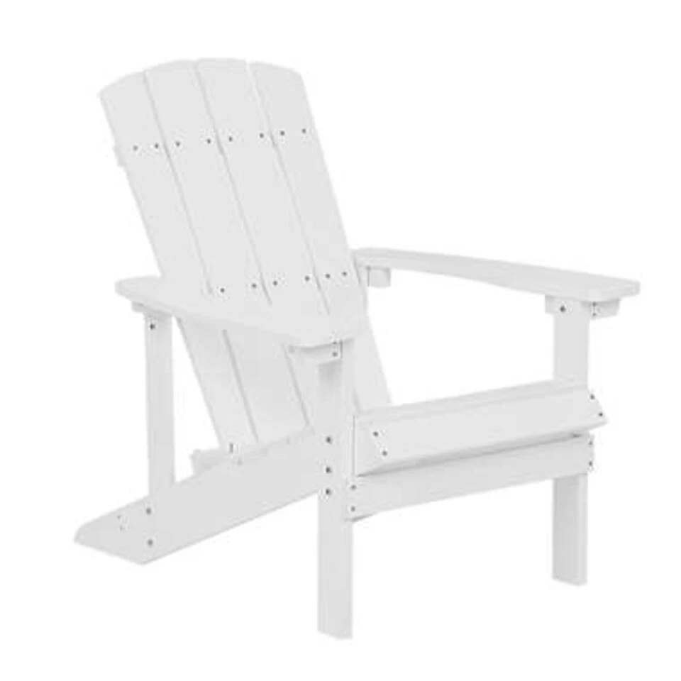 Beliani Tuinstoel ADIRONDACK - Wit Kunsthout 1 Beliani Tuinstoel ADIRONDACK - Wit Kunsthout