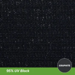 Coolaroo Schaduwdoek Driehoek 6,5x6,5x6,5m Grafiet -Aerocover Verkoop 2024 1000006820 0110