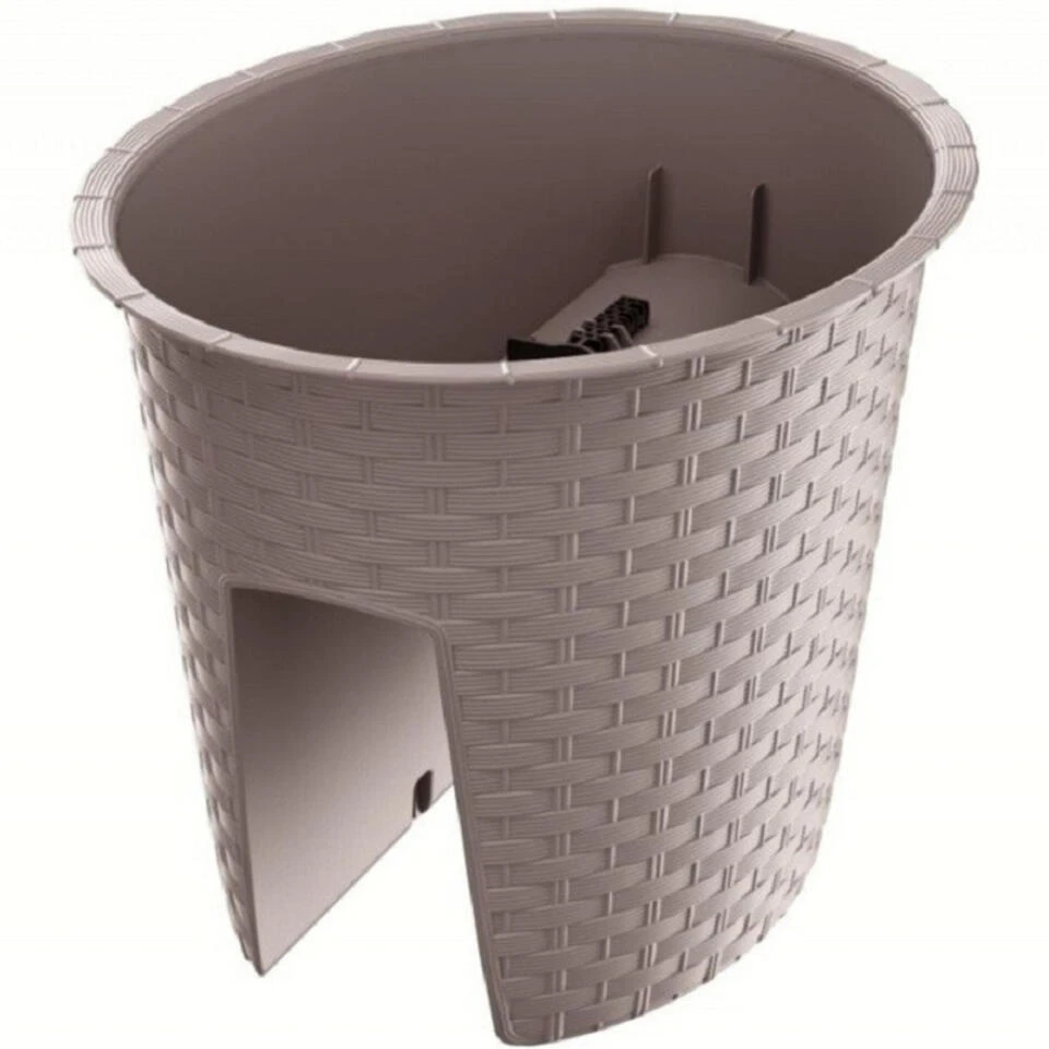 Prosperplast Prosperplats Bloempot Ratolla - Balkon - Taupe - Kunststof - 6 L 1 Prosperplast Prosperplats Bloempot Ratolla - Balkon - Taupe - Kunststof - 6 L