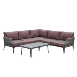 Garden Impressions Patricia Loungeset 4-delig - Licht Grijs