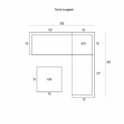 Garden Impressions Parral Hoek Loungeset 4-delig - Mystic Grijs -Aerocover Verkoop 2024 1000035564 0103