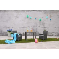 Garden Impressions Nikki Kinder Tuintafel 50x50 Cm Donker Grijs -Aerocover Verkoop 2024 1000035685 0101