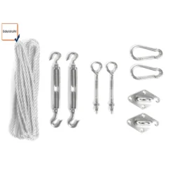 Shadow Comfort Waterafstotend Rechthoek 3x4m Warm Grey Metset -Aerocover Verkoop 2024 1000036110 0110