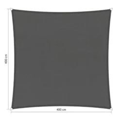 Shadow Comfort Waterafstotend, Vierkant 4x4m Vintage Grey Metset