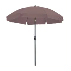 Madison - Parasol Lanzarote Round Taupe - 250cm - Bruin