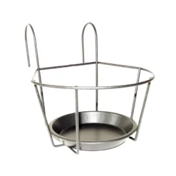 Merkloos Bloempot - Metaal - Standaard/hanger Voor Potten - 18 Cm