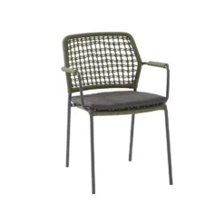 Voorkant 55 Taste By 4 SeasonsBarista Stapelbare Tuinstoel - Groen