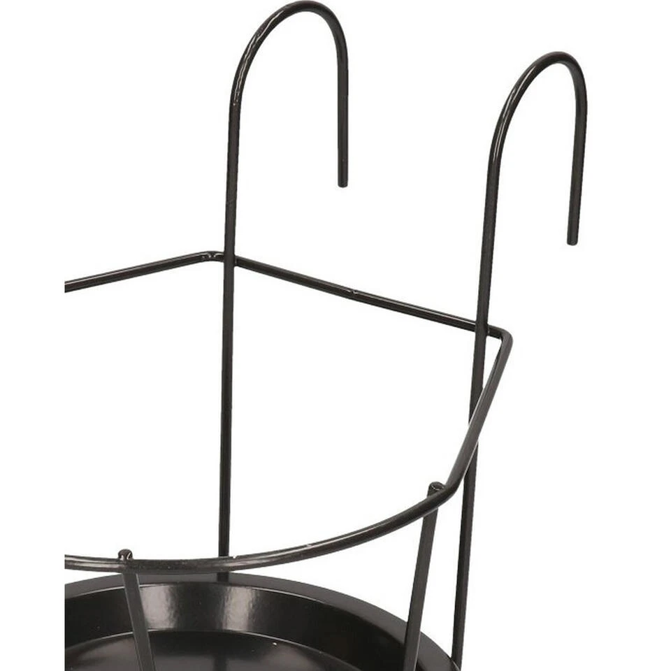 Merkloos Bloempot - Metaal - Standaard/hanger - 20 Cm 2 Merkloos Bloempot - Metaal - Standaard/hanger - 20 Cm - Afbeelding 2