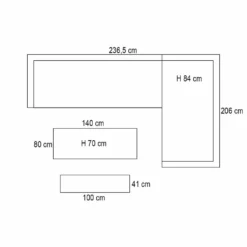 Garden Impressions Ashton Lounge Dining Set Rechts -natural Rotan -Aerocover Verkoop 2024 1000042162 0103
