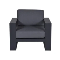 Garden Impressions Plaza Lounge Tuinstoel - Donker Grijs -Aerocover Verkoop 2024 1000052950 0104