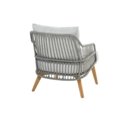 4-Seasons Sempre Loungestoel - Teak/Silver Grey (1 St.) -Aerocover Verkoop 2024 1000052970 0103