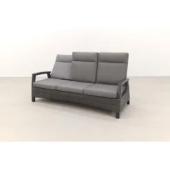 VDG Darwin Wicker Verstelbare 3-zits Loungebank - Antraciet -Aerocover Verkoop 2026 1000052979 0103