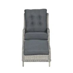 Garden Impressions Santa Rosa Relax Tuinstoel+voetenbank Vintage -Aerocover Verkoop 2024 1000054029 0103
