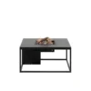Cosi Fires - Cosiloft Lounge Gas Vuurtafel Black Frame - Black Top - 100 Cm