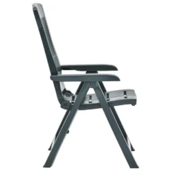 VidaXL Tuinstoelen 2 St Verstelbaar Kunststof Groen -Aerocover Verkoop 2024 1000056517 0103