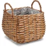 IBERGARDEN Plantenbak-mand - Gevlochten Riet - 16 X 16 X 11 Cm