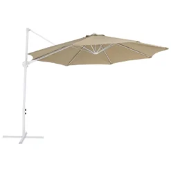 Beliani Cantilever Parasol SAVONA II - Beige Polyester