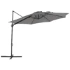 Beliani Cantilever Parasol SAVONA II - Grijs Polyester
