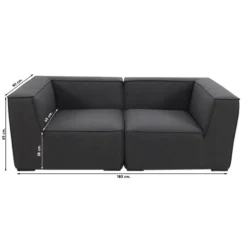 Liberty Sunbrella Loungeset - Sooty - 2-delig -Aerocover Verkoop 2026 1000073563 0103