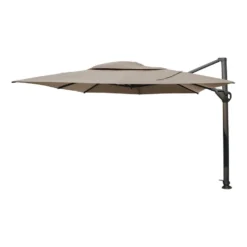 Voorkant 21 4 Seasons Hacienda Zweefparasol 300x400 Cm. - Taupe
