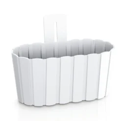 Prosperplast Plantenpot - Parel Wit - Ophang - Kunststof - D27xH15 Cm