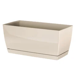 Prosperplast Bloempot - Kunststof - Creme-beige - 29 X 14 X 13,6 Cm