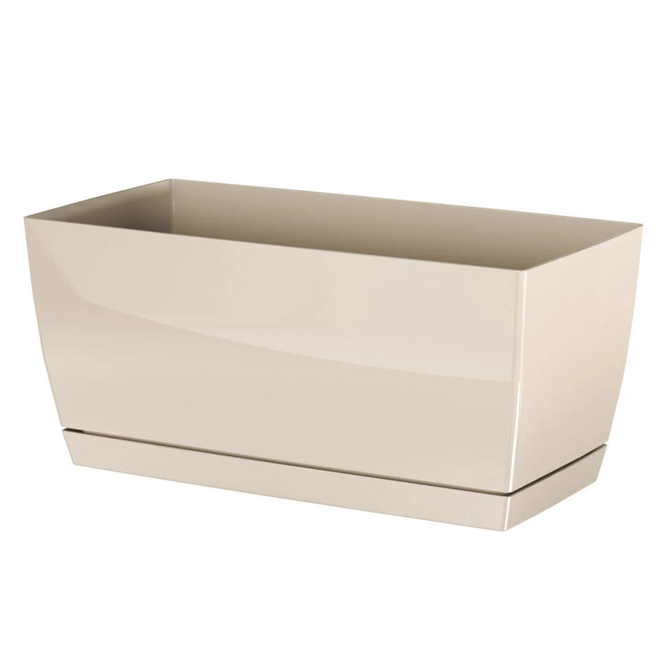 Prosperplast Bloempot - Kunststof - Creme-beige - 29 X 14 X 13,6 Cm 1 Prosperplast Bloempot - Kunststof - Creme-beige - 29 X 14 X 13,6 Cm