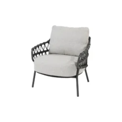 Voorkant 17 4 Seasons Calpi Low Dining Stoel - Antraciet (1 St.)