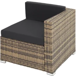 Tectake - Loungeset Milaan - Wicker - Naturel -Aerocover Verkoop 2024 1000077898 0103