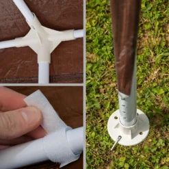 Tectake - Paviljoen Partytent Alpenhut - 9x3 M - 8 Zijdelen - -Aerocover Verkoop 2024 1000078109 0103