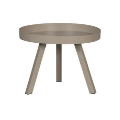 WOOOD Bijzettafel Buiten Sunny - Metaal - Mist - 45x60x60 -Aerocover Verkoop 2024 1000086619 0103