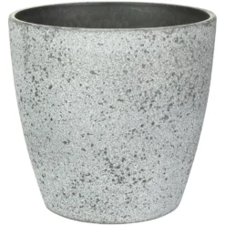 Ter Steege Bloempot/plantenpot - Buiten - Betongrijs - D19/H15 Cm