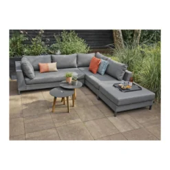 Exotan Bijzettafels Binnen/Buiten - Teak - Antraciet - Set Van 2 -Aerocover Verkoop 2024 1000088978 0102