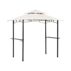 Beliani Tuinpaviljoen NARO - Beige Staal