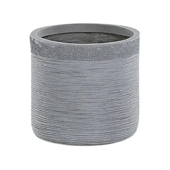 Beliani Plantenbak Voor Buiten SAMOS - Grijs Klei-vezelmengsel