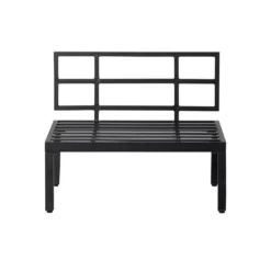WOOOD Loungebankje Buiten George - Aluminium - Zwart - 73x90x83 -Aerocover Verkoop 2024 1000093832 0102