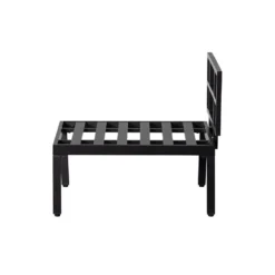 WOOOD Loungebankje Buiten George - Aluminium - Zwart - 73x90x83 -Aerocover Verkoop 2024 1000093832 0103