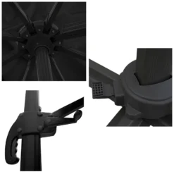 Happy Garden Schaduwzeilen MOLOKAI - Zwart - Aluminium -Aerocover Verkoop 2024 1000094909 0103