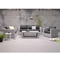 Garden Impressions Tennesee Loungeset 4-delig - Grijs 6 Garden Impressions Tennesee Loungeset 4-delig - Grijs -Aerocover Verkoop 2024 1000095160 0103