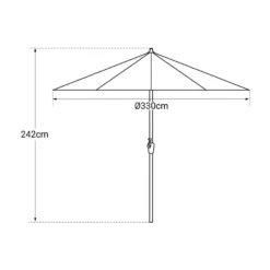 Happy Garden Schaduwzeilen HAPUNA - Bruin - Aluminium -Aerocover Verkoop 2026 1000096515 0104