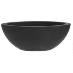 Merkloos Bloempot - Schaal - Ovaal - Antraciet - Geschikt Voor Buiten - 52 Cm
