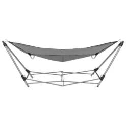 VidaXL Hangmat Met Inklapbare Standaard Grijs -Aerocover Verkoop 2024 1174dff3c38445338e5bc61ee9060406