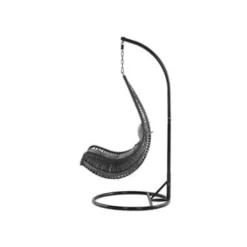 Beliani Hangstoel ATRI - Zwart Pe Rotan -Aerocover Verkoop 2024 1293314011 0103